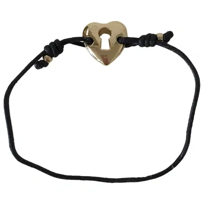 Pre-owned Mulberry Leather Bracelet In Black