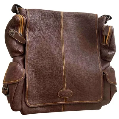 Pre-owned Tod's Leather Satchel In Brown