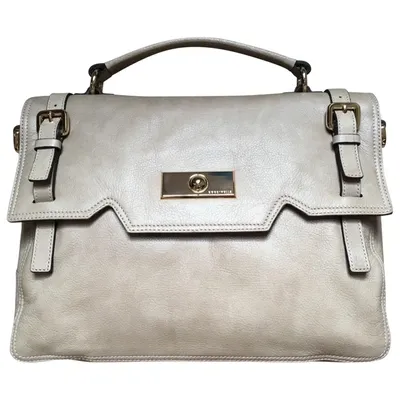 Pre-owned Coccinelle Leather Satchel In Beige