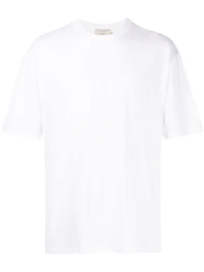 Maison Kitsuné Mk Monogram Embroidered T-shirt In White