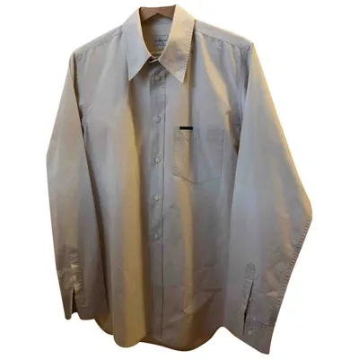 Pre-owned Calvin Klein Shirt In Beige