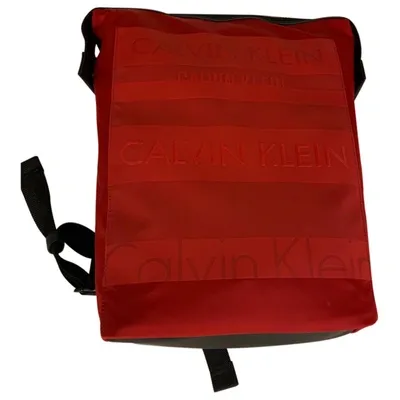 Pre-owned Calvin Klein Bag In Red