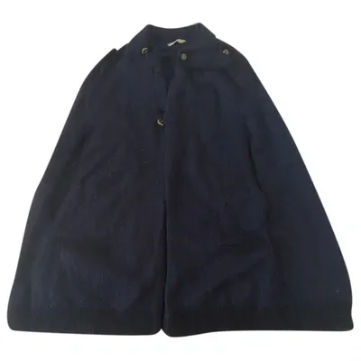 Pre-owned Sandro Navy Synthetic Jacket