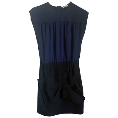 Pre-owned Miu Miu Mid-length Dress In Blue