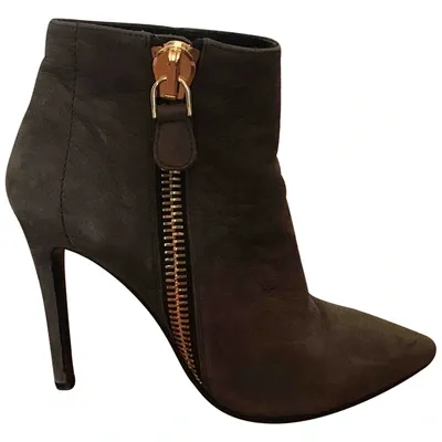 Pre-owned Lola Cruz Ankle Boots In Brown