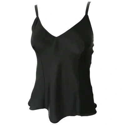 Pre-owned Harrods Silk Camisole In Black