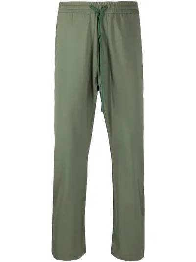 Barena Venezia Drawstring Straight-leg Trousers In Green