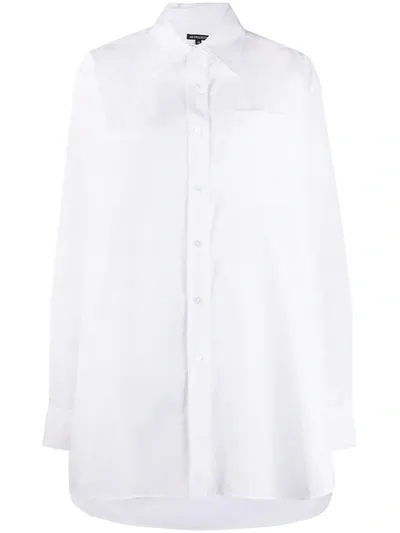 Ann Demeulemeester Cutout Poplin Shirt In White