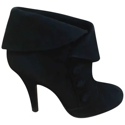 Pre-owned Ash Ankle Boots In Black