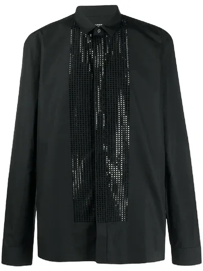 Balmain Embellished Shirt In Black