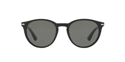 Persol Round Frame Sunglasses In Black