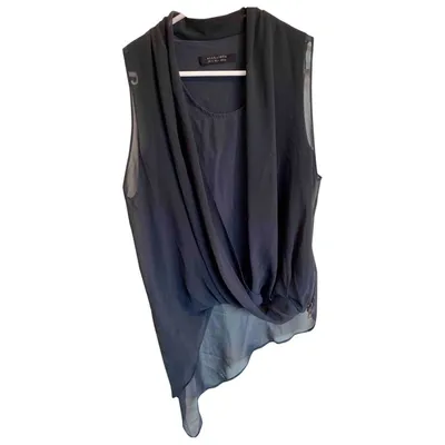 Pre-owned Allsaints Tunic In Navy