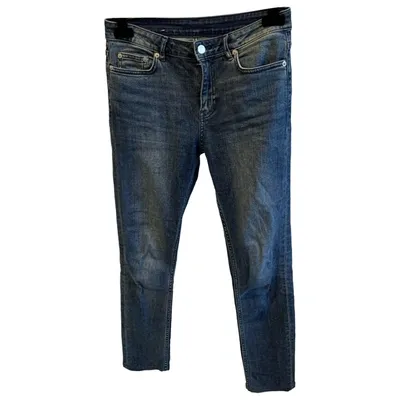 Pre-owned Blk Dnm Slim Jeans In Blue