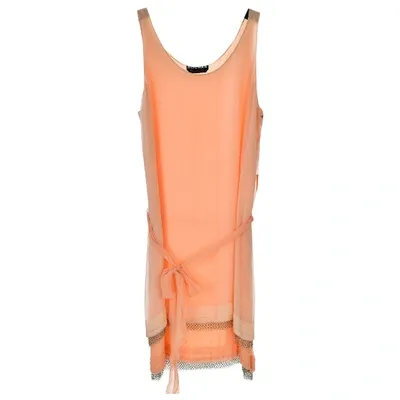 Pre-owned Rochas Silk Mid-length Dress In Pink