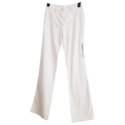 Pre-owned Lf Markey Trousers In White