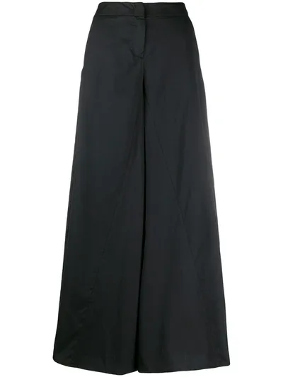 Federica Tosi High-rise Palazzo Trousers In Black