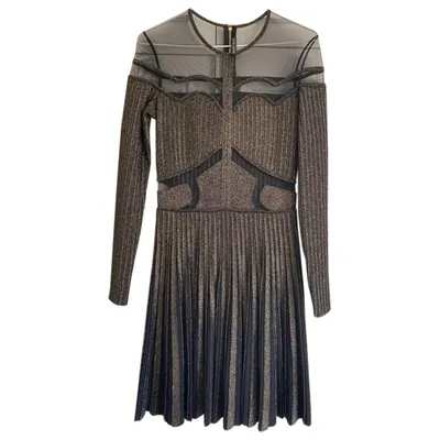 Pre-owned Elie Saab Mini Dress In Gold