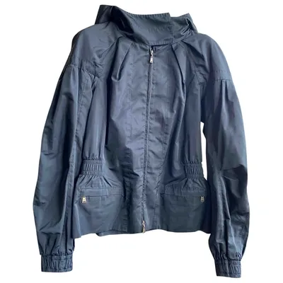 Pre-owned Louis Vuitton Silk Jacket In Navy