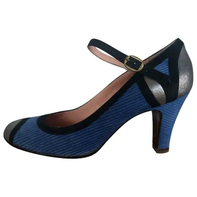 Pre-owned Marc Jacobs Leather Heels In Blue