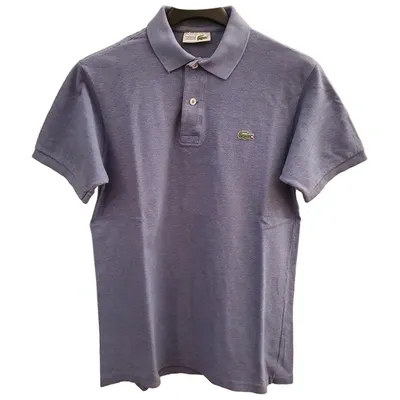 Pre-owned Lacoste Polo Shirt In Purple