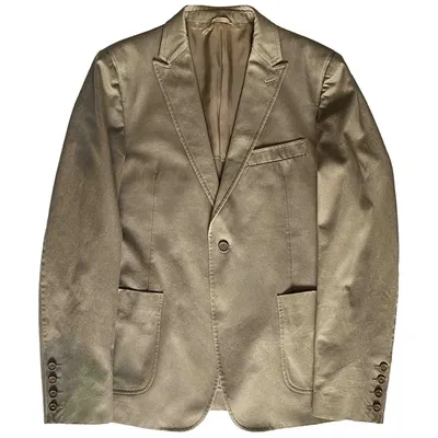 Pre-owned Costume National Vest In Khaki