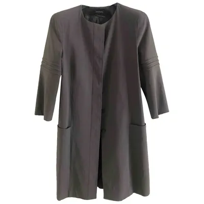 Pre-owned Patrizia Pepe Trench Coat In Grey