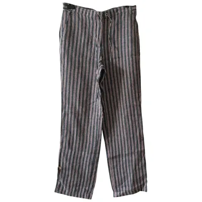 Pre-owned Gerard Darel Linen Large Pants In Other