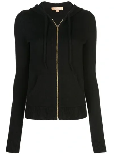 Michael Kors Studio 54 Cashmere Zip Hoodie In Black