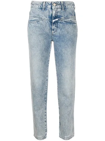 Closed Cropped Mid-rise Jeans In Blue