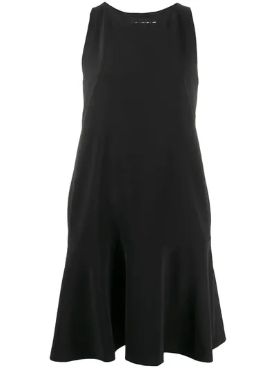 Boutique Moschino Bow Back Flared Dress In Black