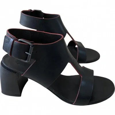 Pre-owned Marsèll Leather Sandal In Black