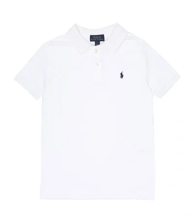 Polo Ralph Lauren Kids' The Iconic Mesh Polo Shirt In White