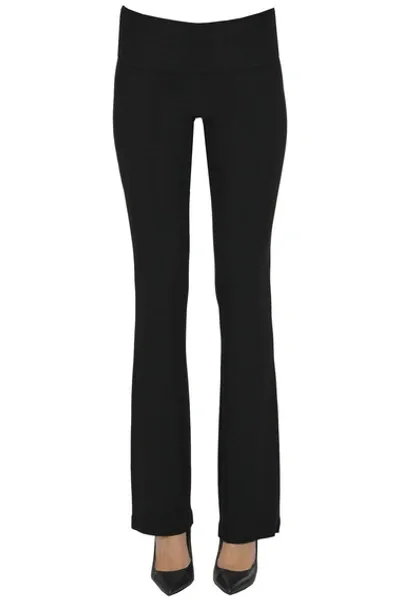 Norma Kamali Jersey Trousers In Black