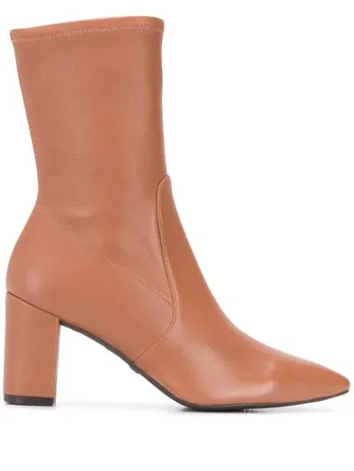 Stuart Weitzman Landry 75mm Boots In Brown