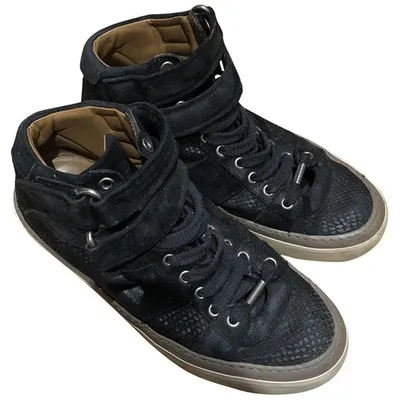 Pre-owned Jimmy Choo High Trainers In Black