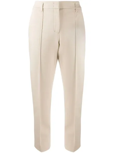 Dorothee Schumacher Emotional Essence Tapered Trousers In Neutrals