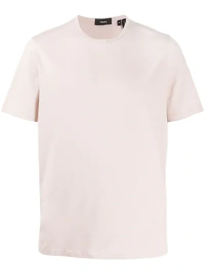 Theory T-shirt In Rose-pink Cotton