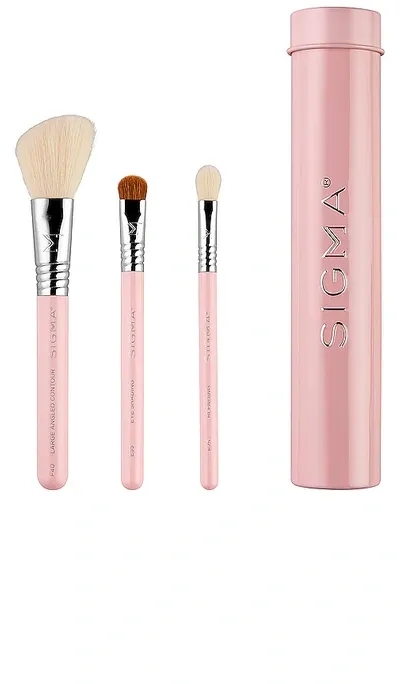 Sigma Beauty Essential Trio Brush Set - Pink