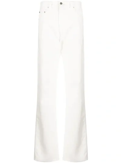 Kwaidan Editions High Rise Straight Leg Jeans In White