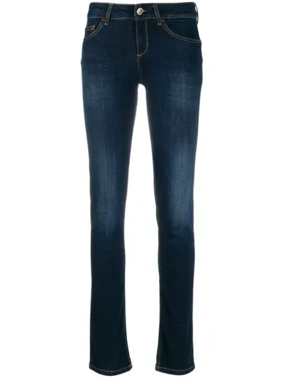 Liu •jo Low-waist Skinny Jeans In Blue