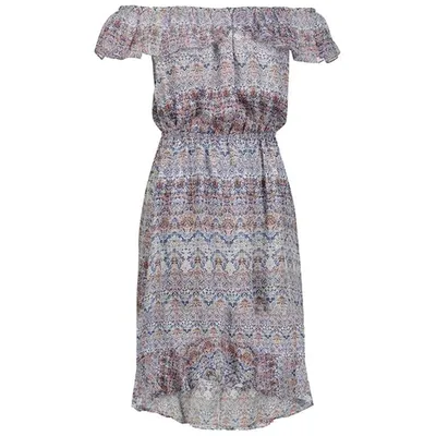 Pre-owned L Agence Silk Mid-length Dress In Multicolour