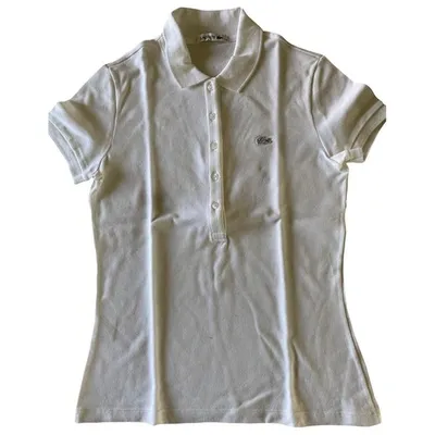 Pre-owned Lacoste White Cotton Top