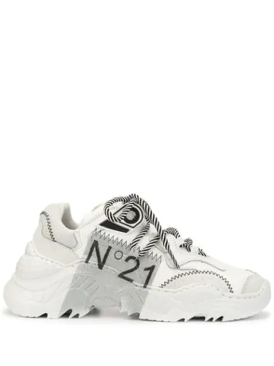 N°21 Billy Logo Low-top Sneakers In White