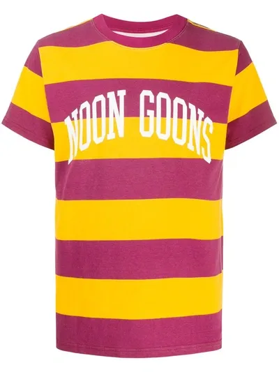 Noon Goons Striped T-shirt In Purple