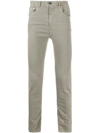 Poème Bohèmien Slim Fit Trousers In Grey