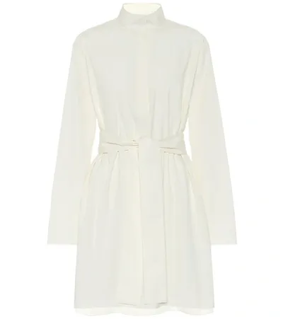 The Row Manuela Cotton Minidress In White