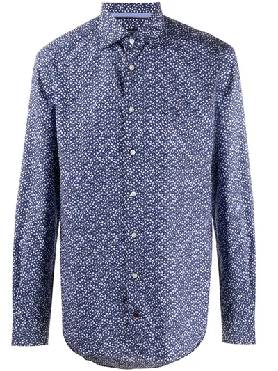 Tommy Hilfiger Graphic Print Shirt In Blue