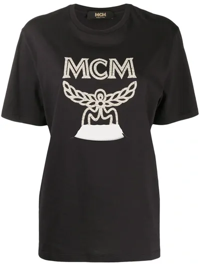 Mcm Black Cotton T-shirt