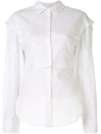 Christopher Esber Deconstruct Panelled Shirt In White