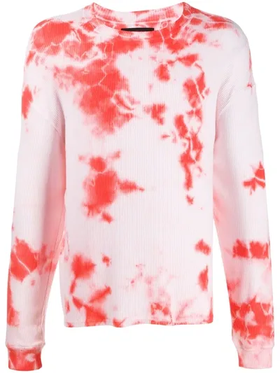 Siberia Hills Long Sleeve Tie-dye Sweatshirt In Orange